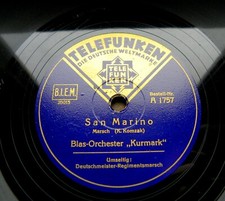 1779/ ORCHESTER KURMARK-Deutschmeister Regiments-Marsch-WWII-78rpm Schellack