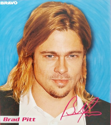 Brad pitt autogrammkarte - -,