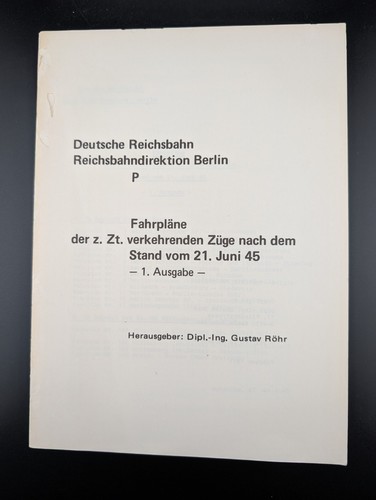 Fahrplan 1945 reprint - reprint, 1971