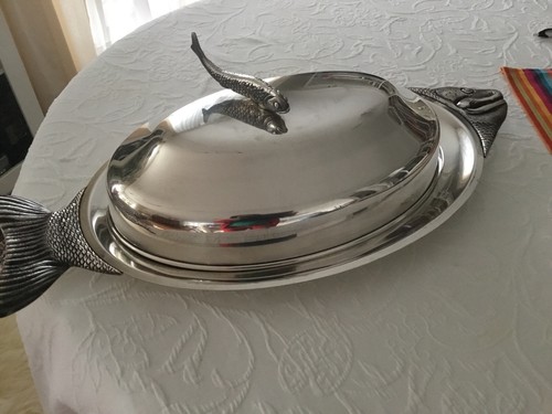 Fischplatte mit cloche - fischplatte,