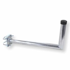 Geländerhalter Stahl Abstand 550 mm I L-Halter Mastausleger für Sat-Schüssel