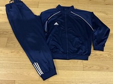 Adidas Trainingsanzug Herren GR XL Retro Vintage Tracksuit Adidas Blau nylon