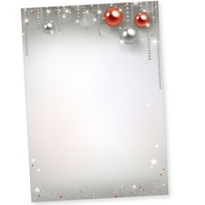 50 Blatt Weihnachtsbriefpapier