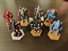 Battletech 7x Mechs Classic + Sticker