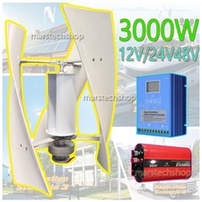 3KW Windturbinen-Generator Electric Producer Laderegler Power Inverter 12/24/48V