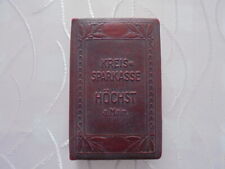 SPARDOSE JUGENDSTI UM 1911-1920  IN BUCHFORM (KREISSPARKASSE HÖCHST AM MAIN)   