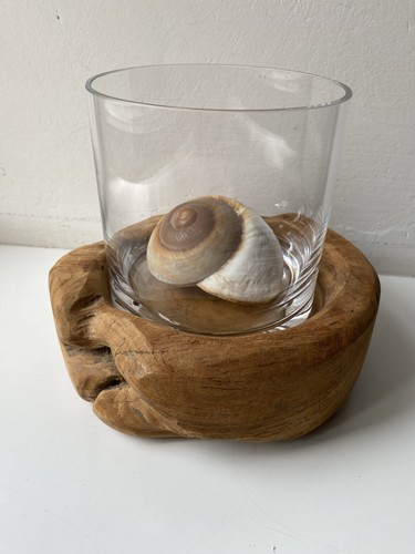 Holz sockel deko glas - holz,