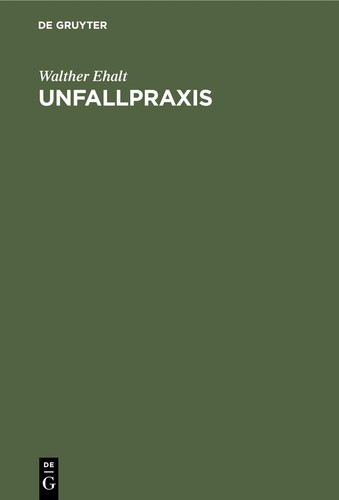 Walther ehalt unfallpraxis - walther,