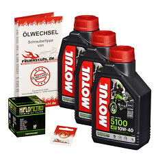 Honda CB 500 F (PC63) 19-22, Ölfilter + MOTUL 5100 Öl 10w40, Ölwechselset