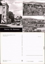 Steina Berggaststätte auf dem Schwedenstein, Panorama  b Pulsnitz Kamenz 1985