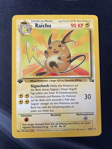 Raichu edition 62 - edition, fossil