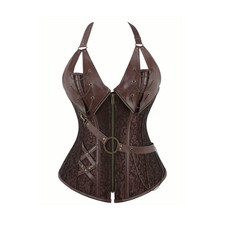 Braune Corsage XL aus
