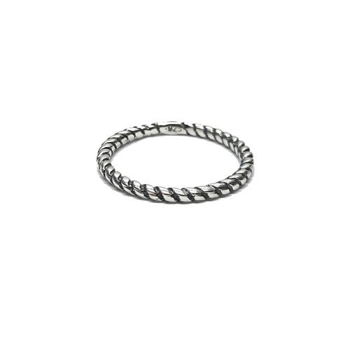 Sterling silber stapelbarer - silber,