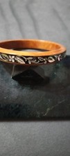 Armreif aus Holz mit Perlmutt Verzierung sehr gut erhalten