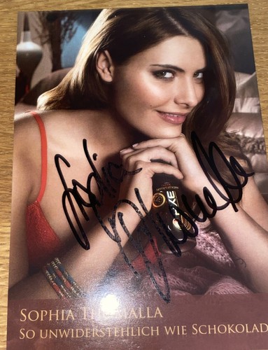 Sophia thomalla autogrammkarte - sophia,