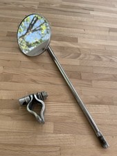 Rückspiegel Spiegel Retro Rund Mofa Moped Roller. Chrom, Mit Lenkerklemme