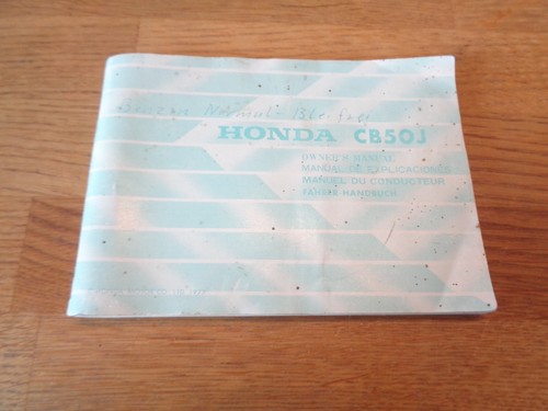 Honda fahrer handbuch - cb, j