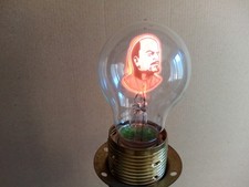 Neon Glow Lamp Bulb Style Aerolux USSR --The LENIN-E27-220 V