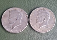 2 Münzen USA John F. Kennedy