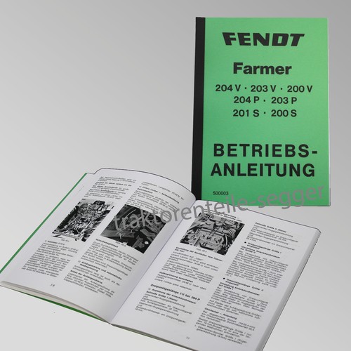 Fendt betriebsanleitung 204 - betriebsanleitung, v