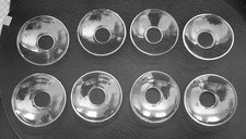 Glas,Kerzenteller,Tropfenfänger,Tropfenschale,Kerzenmanschette,8 Stück,neuwertig