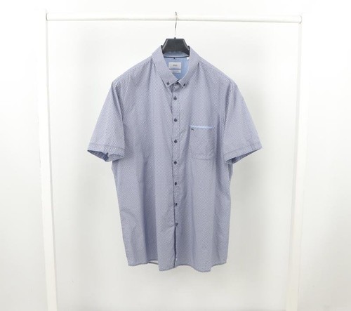 Men brax shirt blue cotton - men,