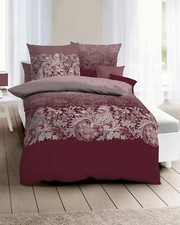 Kaeppel Fein Biber Bettwäsche Bohemien burgund, 2 tlg. 155 x 220