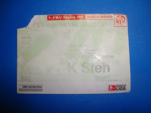 Ticket fsv mainz 05 - 06/07,