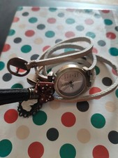 Wickeluhr beige, grau, Paris, Eiffelturm