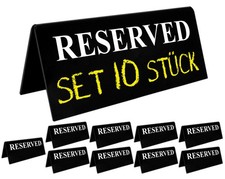 10x reserviert tischaufsteller - 10x,