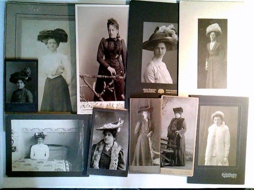 Cdv kabinettfoto 10x - 10x, damen