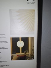 2 x  IKEA STRALA Leuchtenschirm Origami weiß Lampenschirm Landhaus Weihnachten