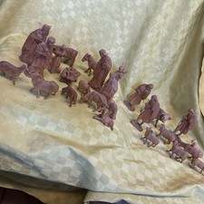 Greyer Tirol Krippe 27 Figuren Holz geschnitzt Krippenfiguren Weihnachten