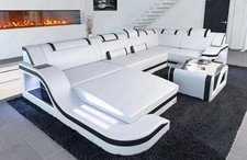 Sofa Leder Wohnlandschaft