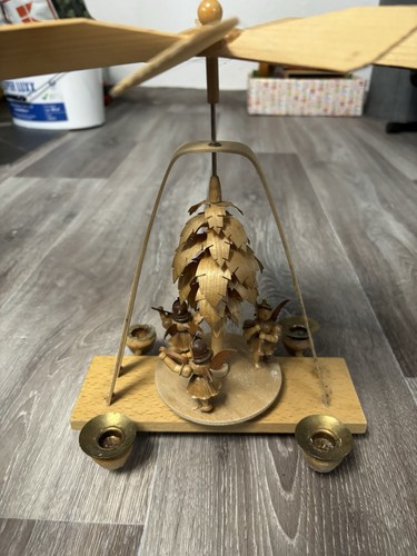 Ddr pyramide holz 70er - ddr,