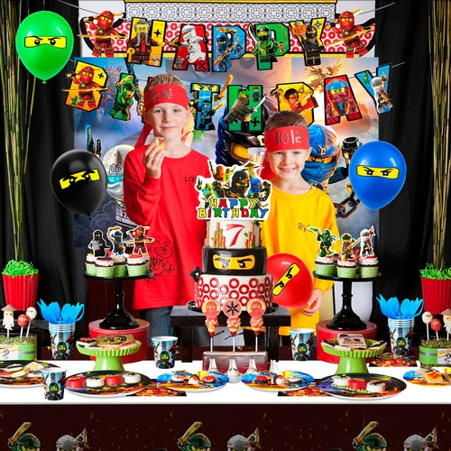 Ninja kinder party - ninja, deko