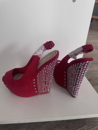 High heels keilabsatz strass - heels,