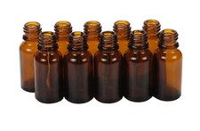 Braunglasflasche Apothekenflasche 15 ml  Verschluss wählbar