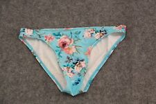 BIKINI UNTERTEIL SLIP   GRÖSSE 36 TÜRKIS MIT BLUMEN VON ESPRIT