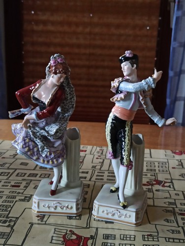 Porzellan figuren tänzerin - porzellan,