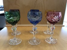 6 Römerglas Gläser mini bunt