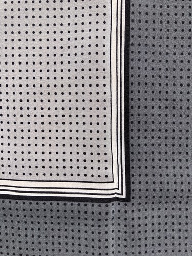 Seidentuch grau grafisch