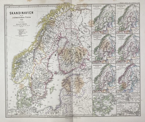 Antike historische karte - historische,
