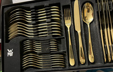 WMF Besteck Set 6 Personen, Gold-Edition , Essbesteck Set 30 teilig #Y
