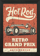 Hot Rod Grand Prix gerahmtes
