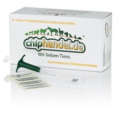 Standard 2x13mm Tierchip Deutschland 276 Ländercode ISO RFID im Komplettinjektor
