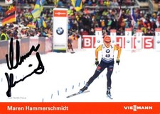Handsignierte Autogrammkarte von Maren Hammerschmidt - BIATHLON