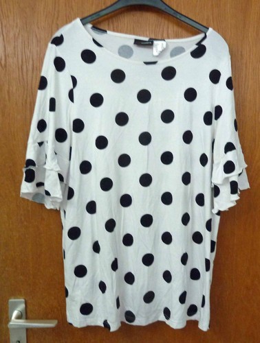 Mia moda longshirt volants - mia,