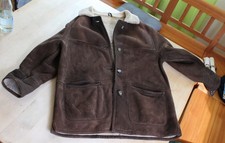 Zaffers gewachsene Lammfelljacke Lederjacke Jacke Damen 44 getragen braun