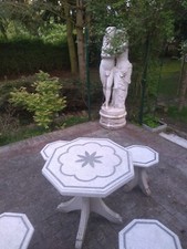 gartensitzgruppe Betonwerkstein 5 Teilig